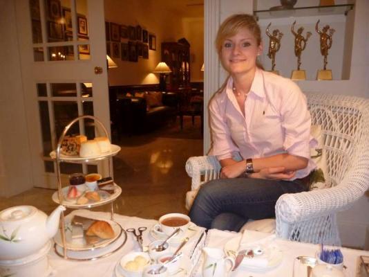 Im Teehaus im Oriental.